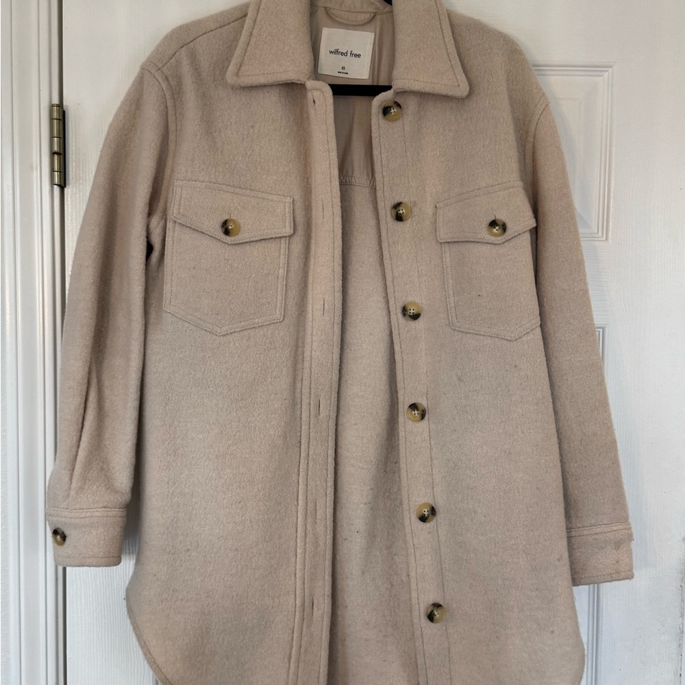 Aritzia Wilfred Tan Utility Jacket